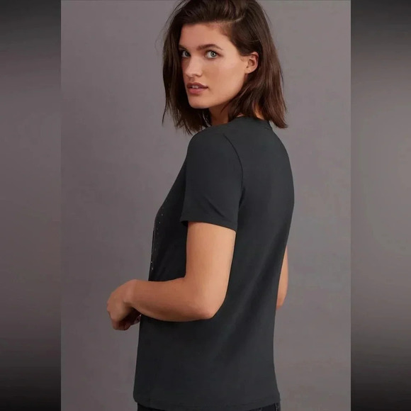 Anthropologie Sol Angeles L St Moritz Graphic Tee Copper Vintage Inspired - Picture 3 of 9